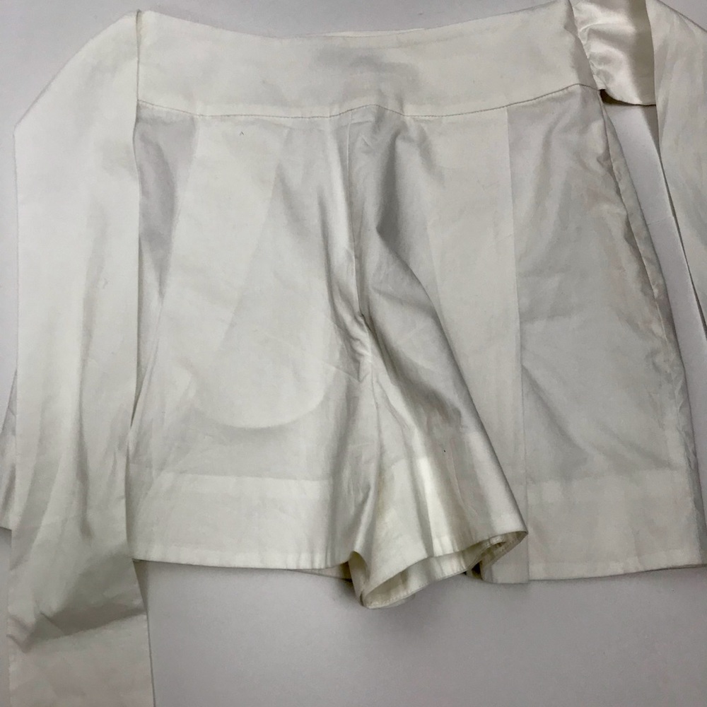 J.Crew Shorts In White W/ Tie Belt, 6